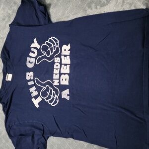 This guy needs a beer tshirt